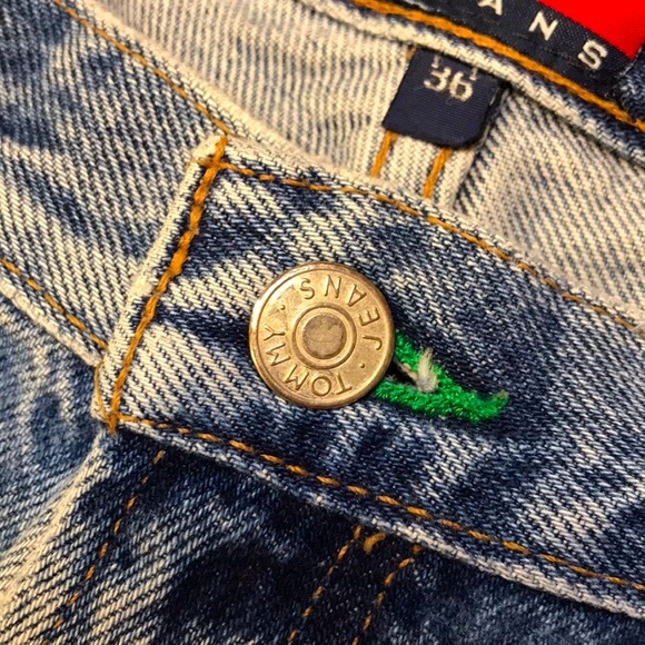 Vintage 90s Tommy Jeans Men’s Straight Denim Shorts / Size 36 - Picture 8 of 11